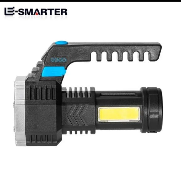 Latarka akumulatorowa LED_duża moc 7Led_ładowanie USB.