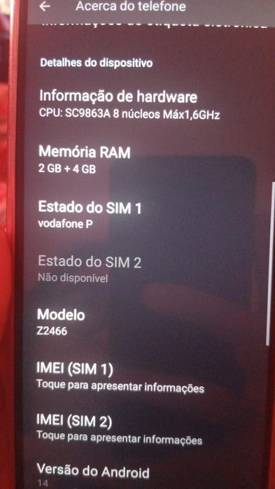 Zte Blade A35e novo