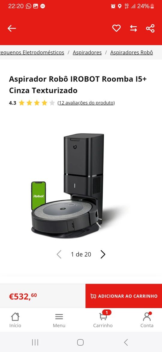 I robot 5 usado 3 vezes
