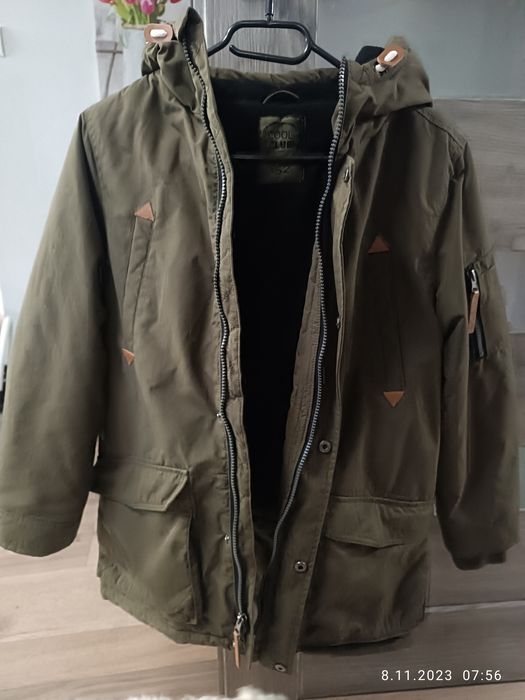 Kurtka parka chłopięca na zimę r.152