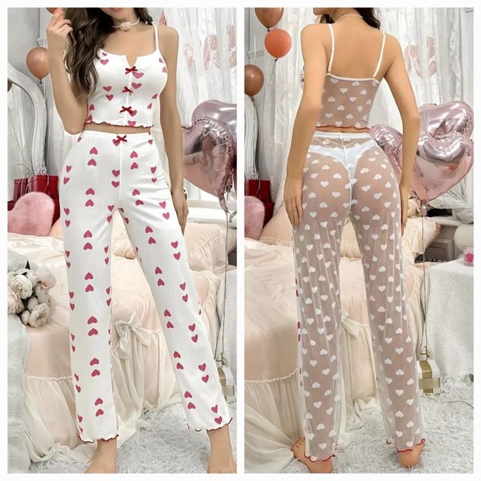 Piżama damska sliczna elegancka wygodna kobieca nowa xl