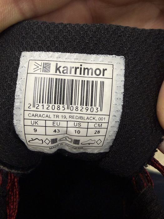 кросівки Karrimor Caracal Trail Running Red/Black