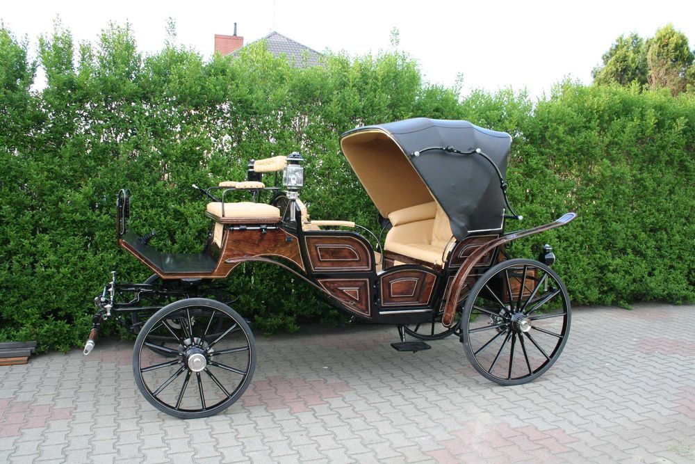Powóz konny bryczka kutschen Vis a Vis 1 buda