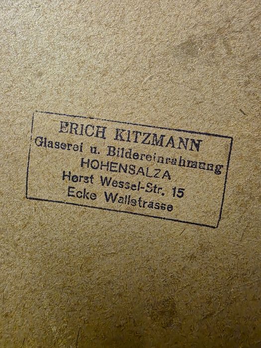 Ponad 100 letnia grafika z pieczątką Hohensalza