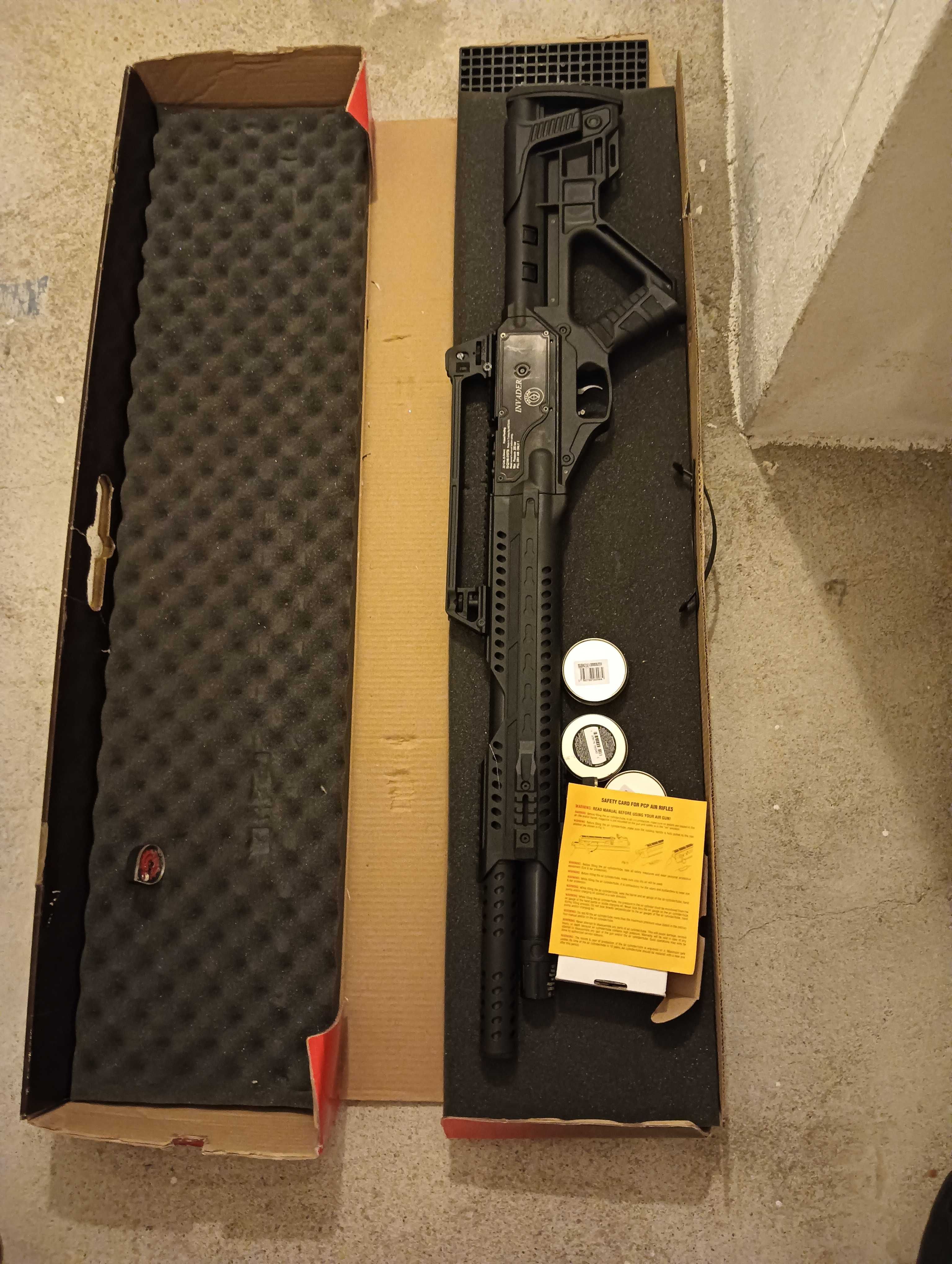 Pressão de ar espingarda Hatsan invader single shot
