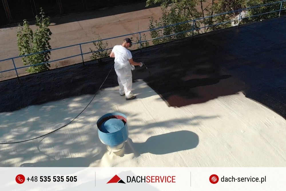 Naprawa dachów z papy, hydroizolacje gumą w płynie - Dach Service