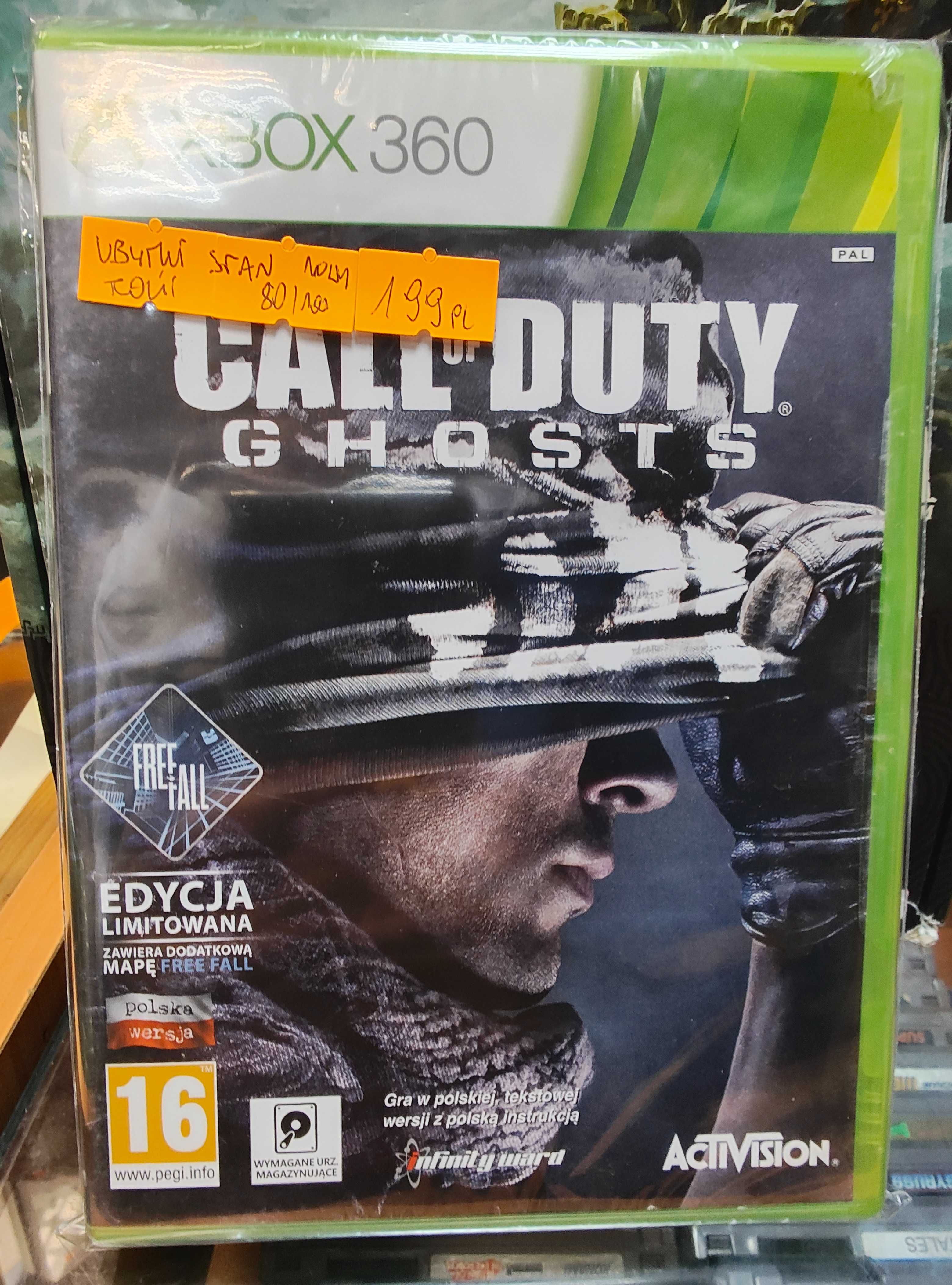 Call of Duty Ghosts XBOX 360 NOWA FOLIA PL (ubytki folii) Sklep Wysyłk