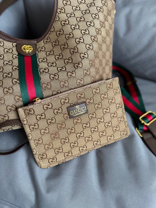 Сумка шопер жіноча Gucci Giglio tote bag сумочка гуччи женская шоппер