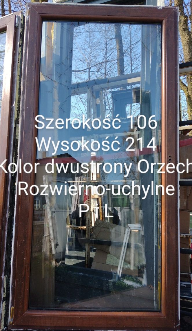 Okno nowe Grafit 102x165 Ruchomy slupek RU -25%