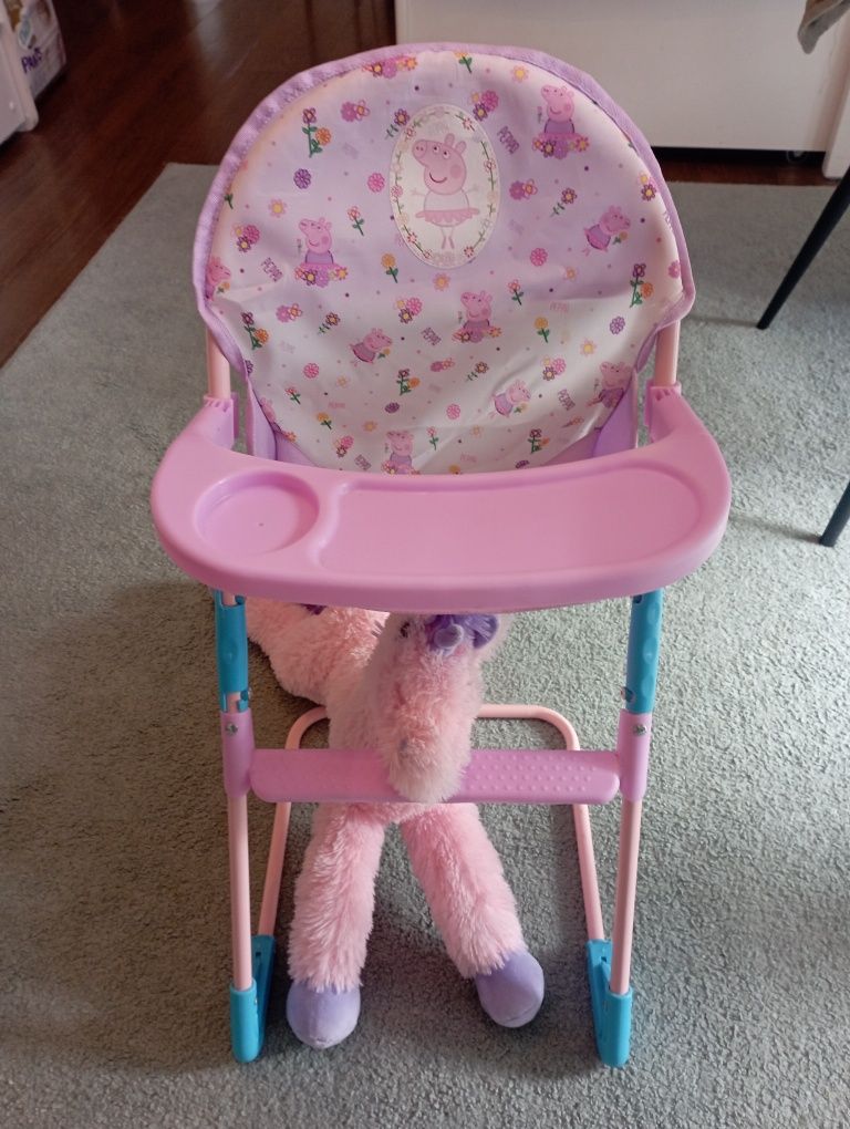 Krzesełko Peppa dla lalek
