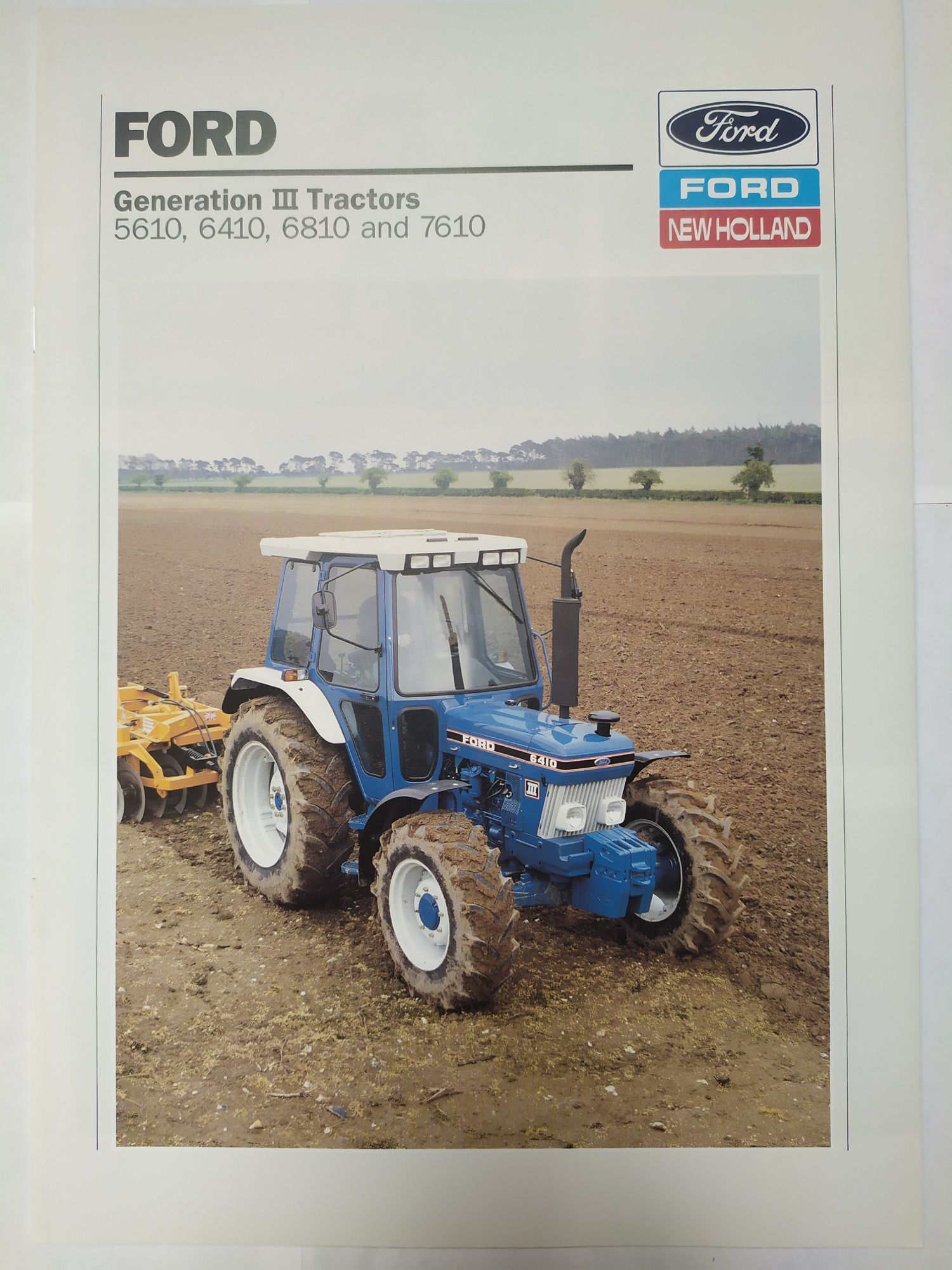 Prospekt instrukcja folder Ford III Tractors 5610/ 6410 /6810 and 76
