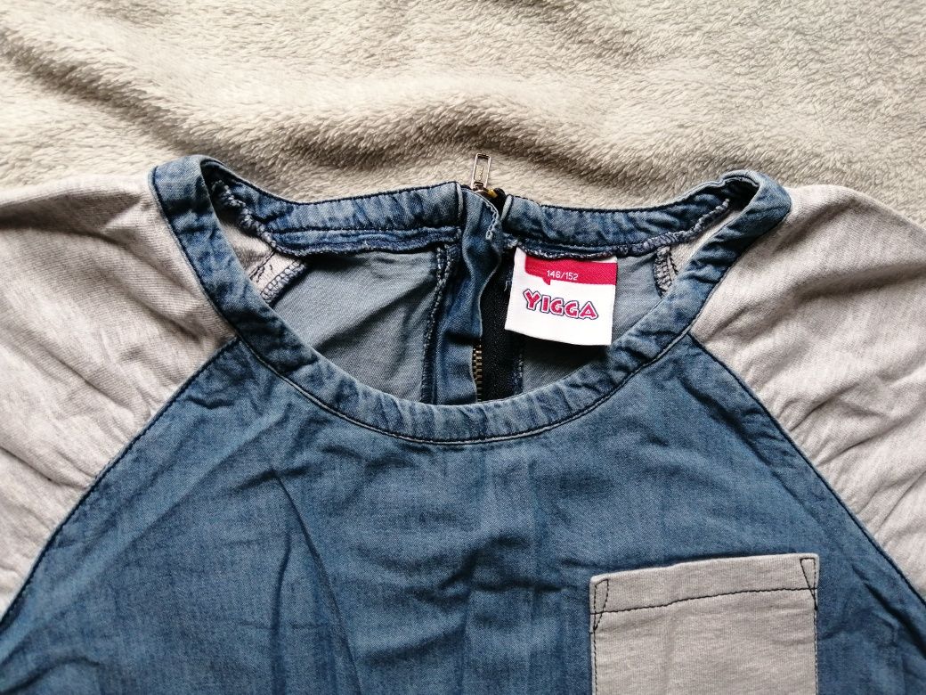 Sukienka jeans 146,152 sportowa