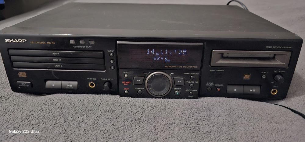 SHARP MD-R3 CD MiniDisc Nagrywarka Vintage Rarytas