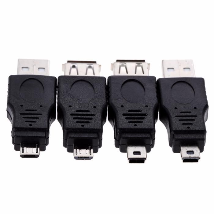 Adaptador, conversor, USB, micro, mini, M F