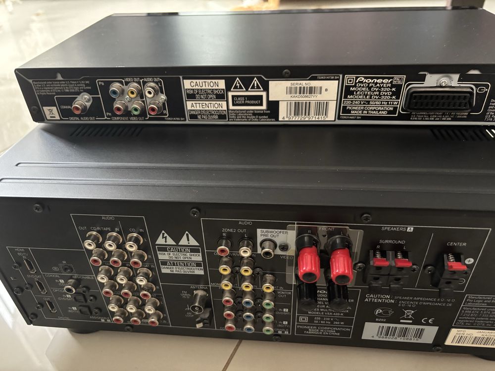 Amplituner Pioneer VSX-420 + Dvd Pioneer DV-320