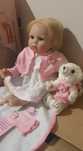 Ziyiui Reborn Baby Girl 22" 55cm Miękka Silikonowa Winylowa Lalka