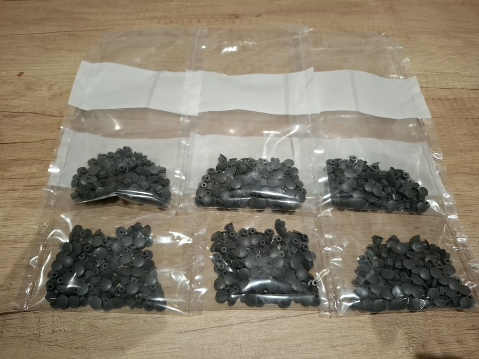 600x Zaślepka meblowa pod otwór fi 5 antracyt