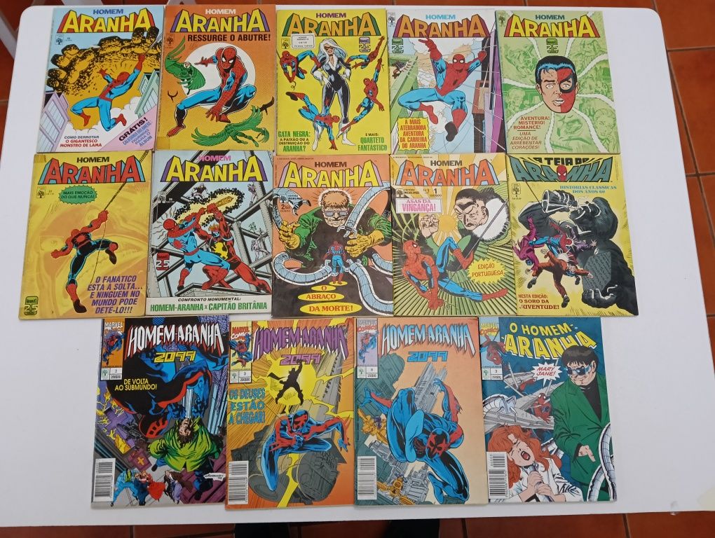 40 Livros Homem Aranha da Abril e da Marvel
