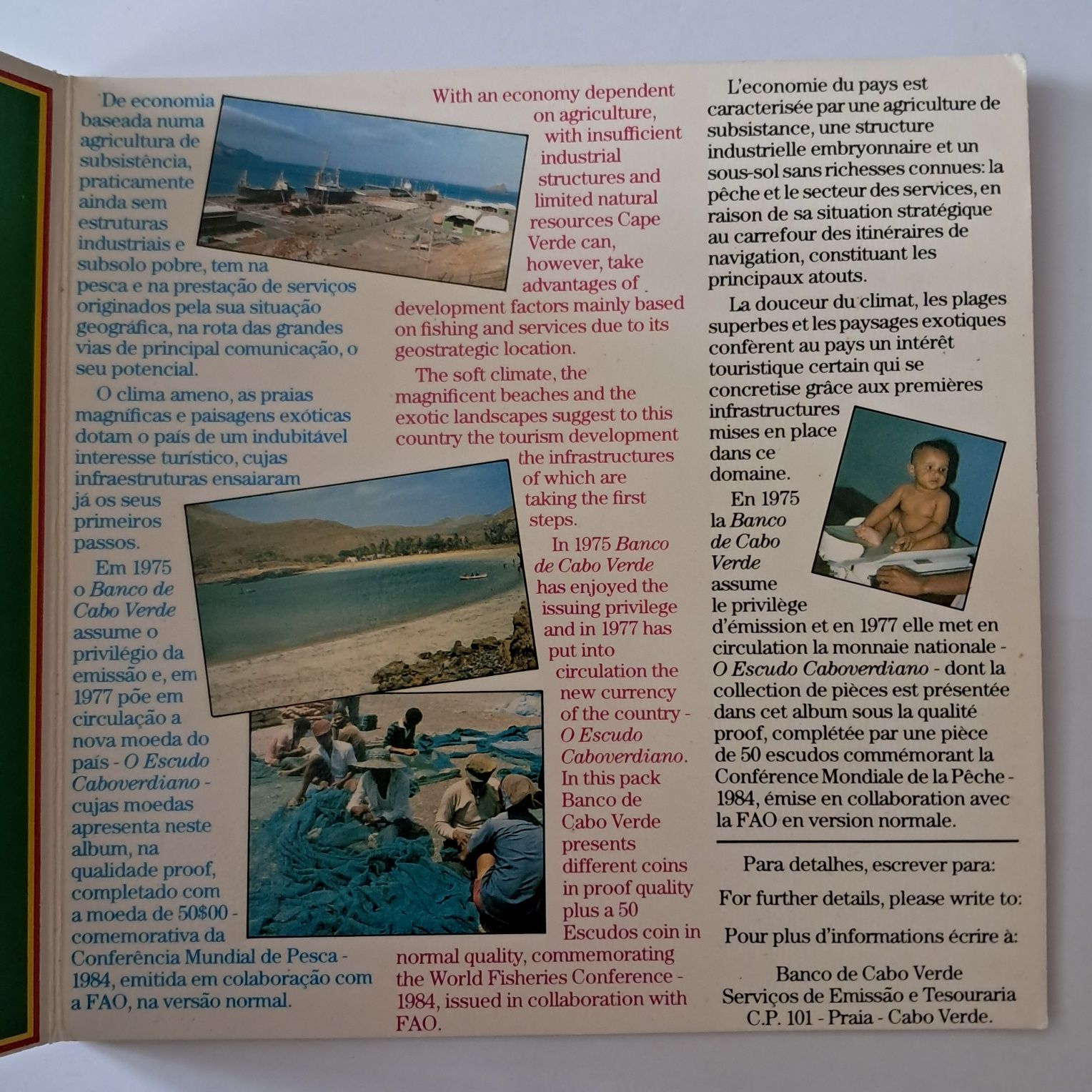 Pack moedas de colecionador de cabo verde