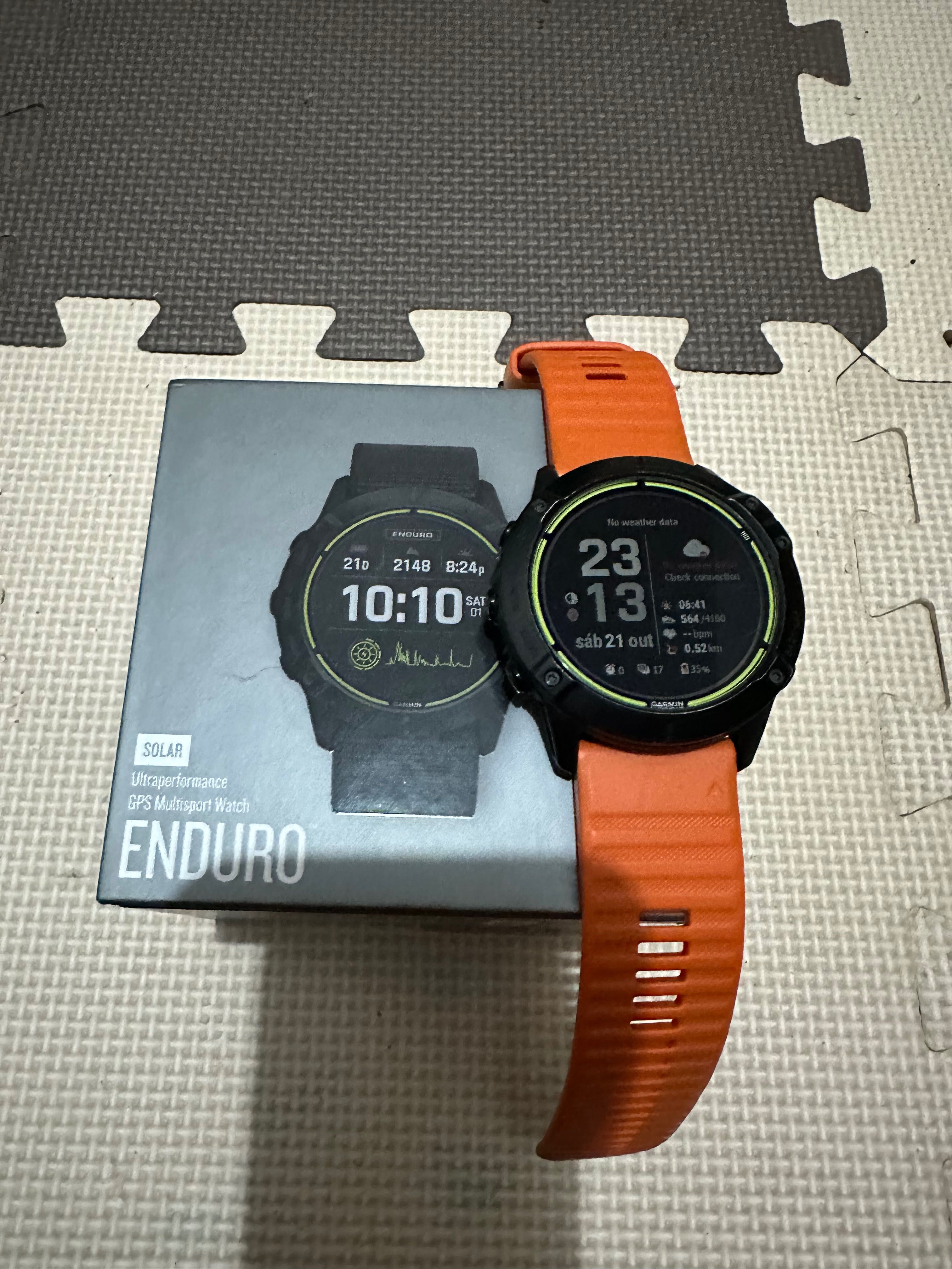 Relógio Garmin solar enduro