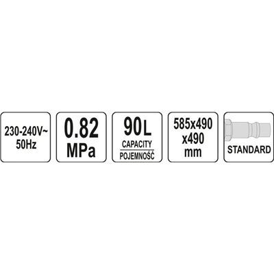 Piaskarka Kabinowa 90L Yato