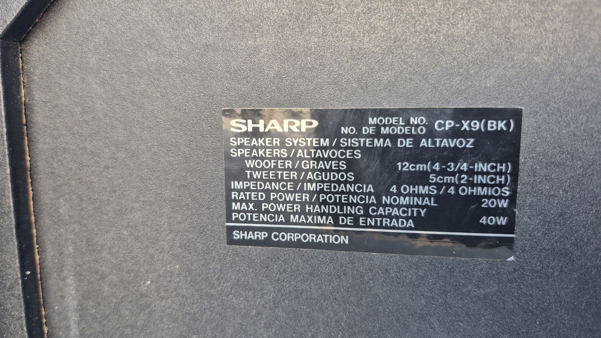 Sharp CP-X9 (BK)