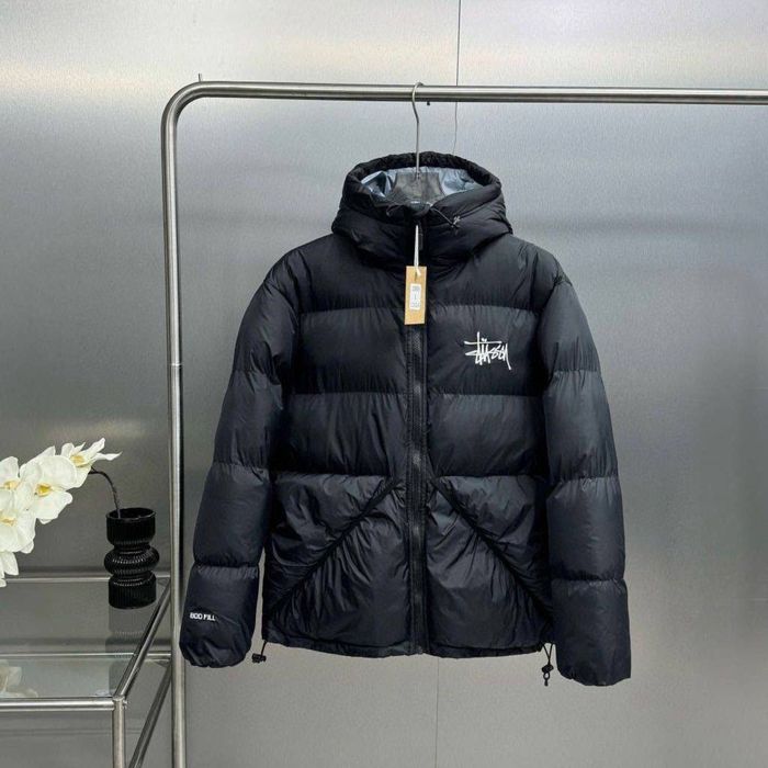 Пуховик Stussy куртка Стуссі пухан стусси стусі курточка рожева
