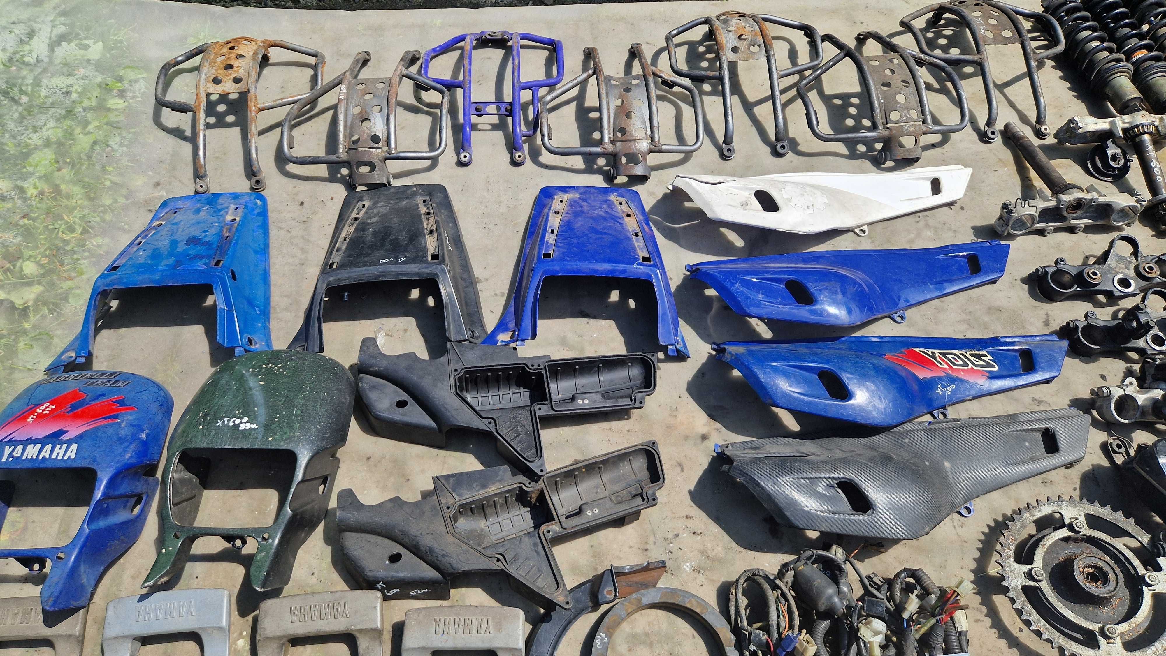 Yamaha XT 600 3TB gaźnik linka zacisk czujnik kierunkowskaz osłona set