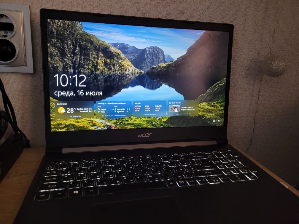 Ноутбук Acer Aspire 7 A715-75G i5-9300H | 32Gb | Nvidia Gtx 1650 4gb