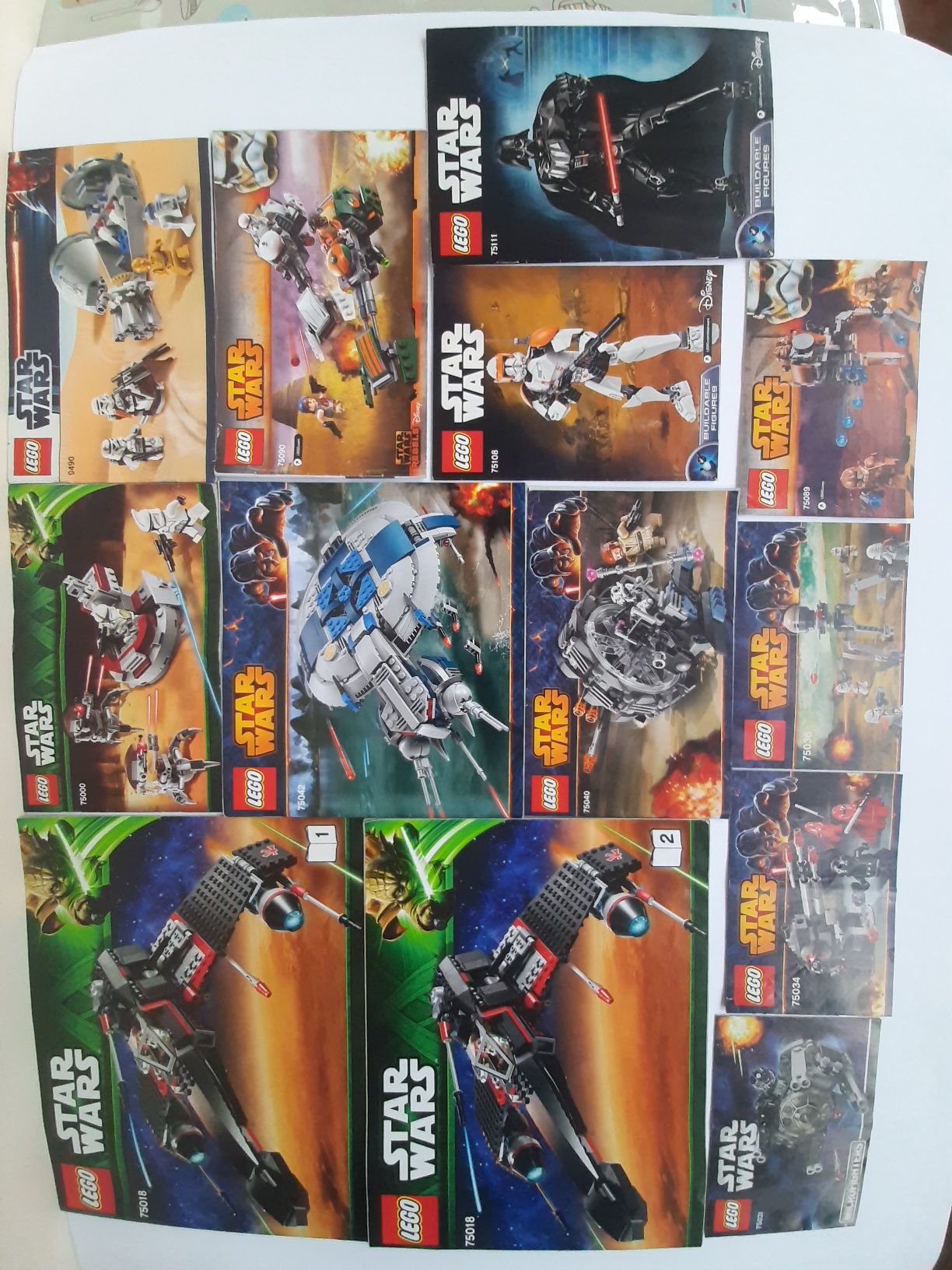 Лише інструкції Лего Стар Ворз Lego Star Wars 75018,75042,75089 та ін.