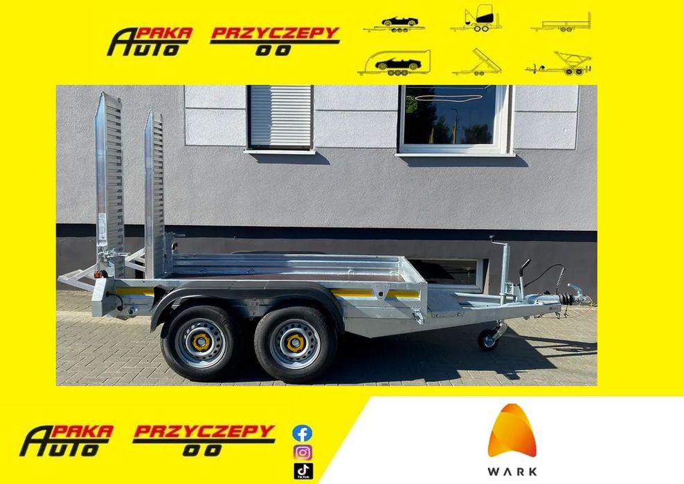 Wark KOP 27/26 ECO Przyczepa Podkoparkowa 260x125 CM, DMC 2700 KG z najazdami aluminiowymi 170 CM