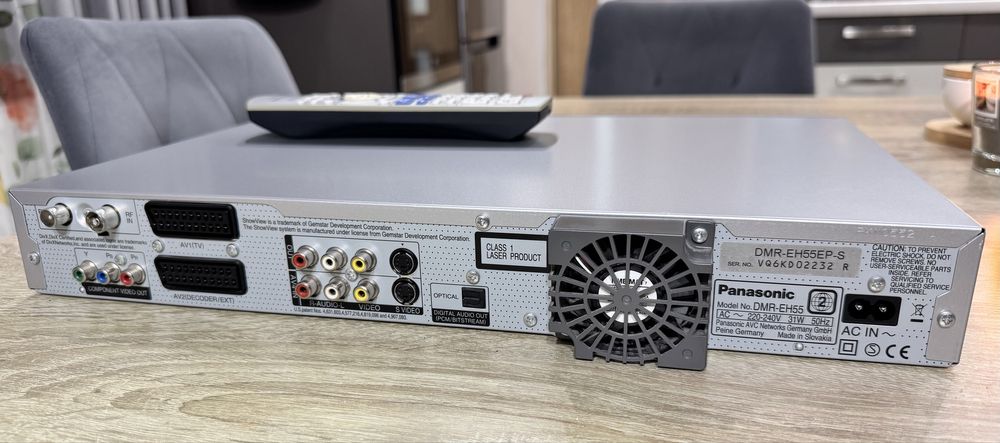 Panasonic DMR-EH55 #Nagrywarka DVD HDD #160GB #DivX #SD #DV #PL Menu