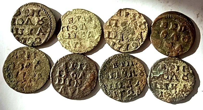 Полушка ВРП  1719 1720 г. Царская монета.