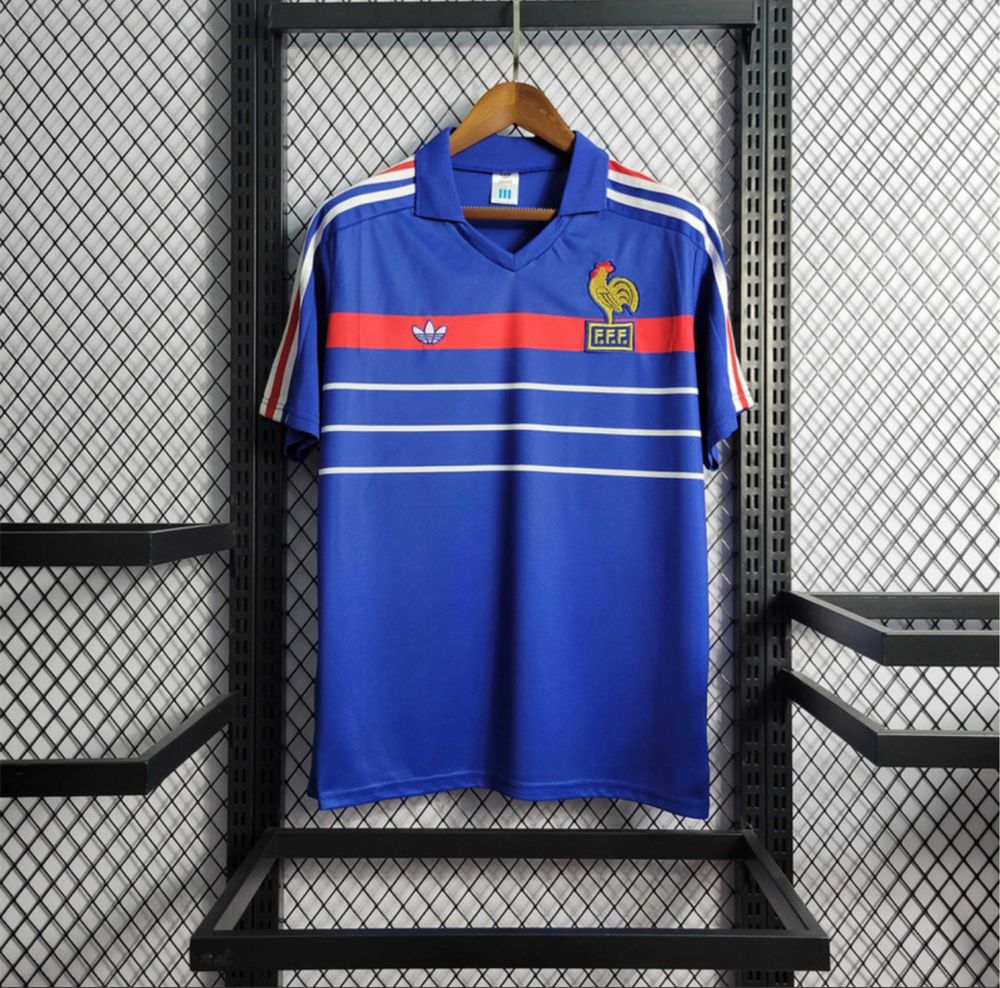 Camisola de futebol retro da seleção francesa