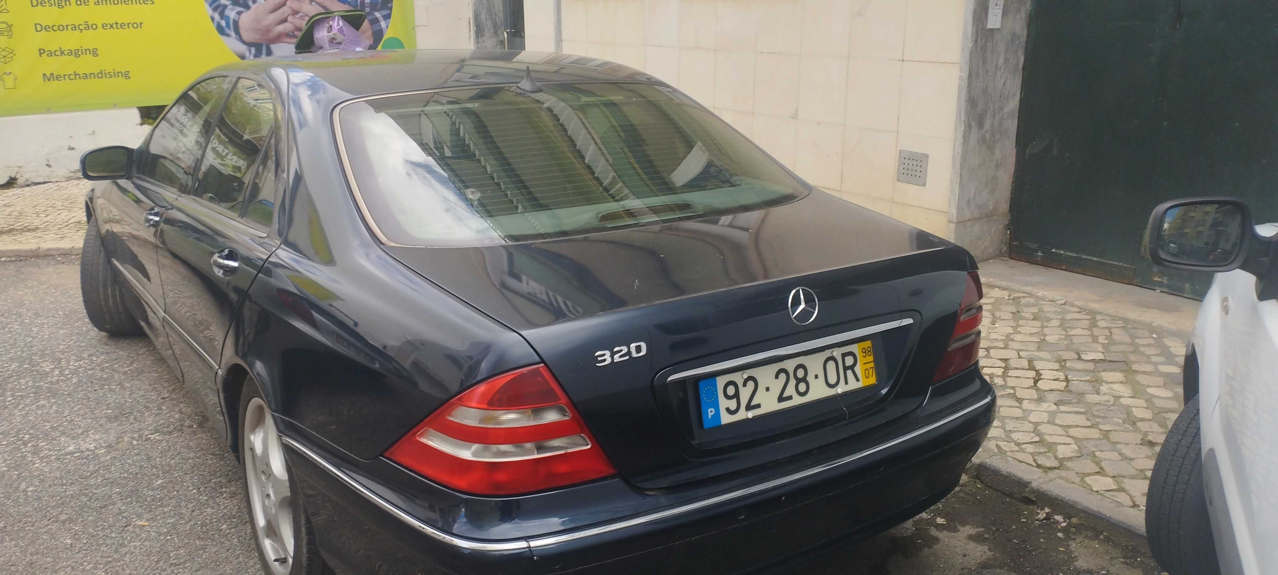 Mercedes S320 de 1998 a gasolina e gpl