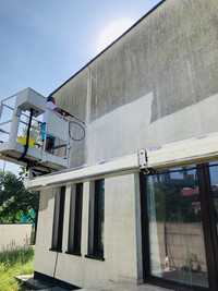 Mycie elewacji dachów okien czyszczenie rynien