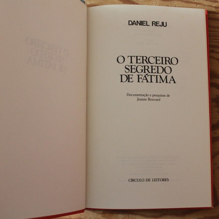 Livro "O Terceiro Segredo de Fátima", de Daniel Réju
