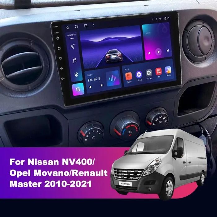 Штатна Android магнітола Renault Master Nissan NV400 Opel Movano