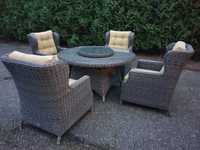 SenS-Line garden niepowtarzalne meble na taras okrągły stół + 4 fotele