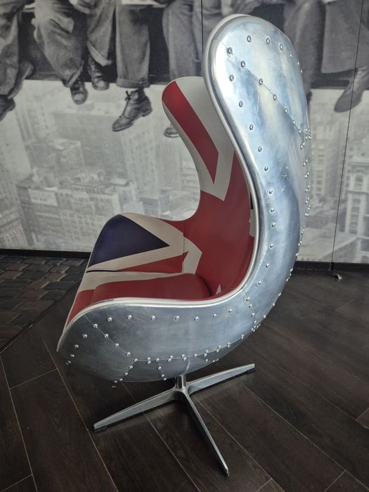 Крісло Egg UK з британським прапором