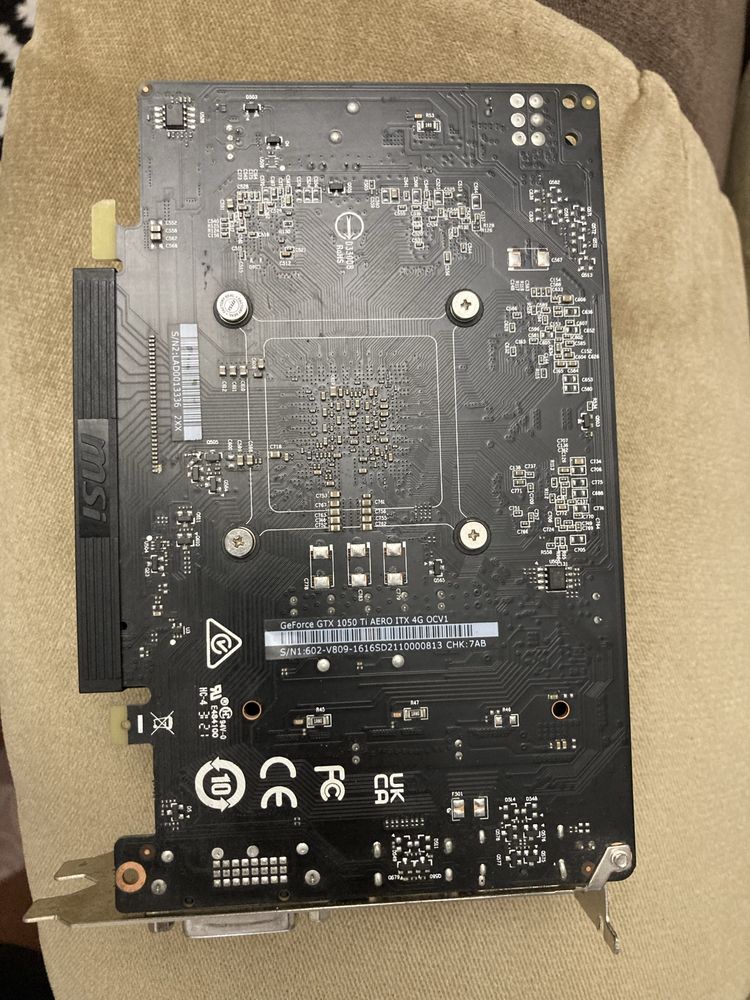 Відеокарта Nvidia GeForce GTX 1050Ti 4GB MSI GDDR5, 128bit