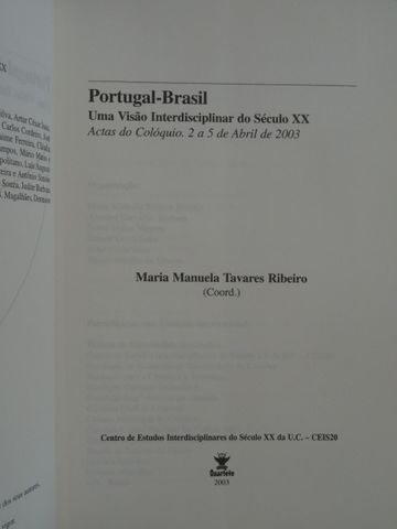 Portugal-Brasil de Maria Manuela Tavares Ribeiro