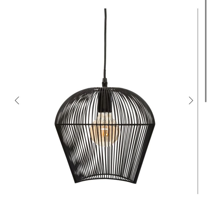 Candeeiro teto preto