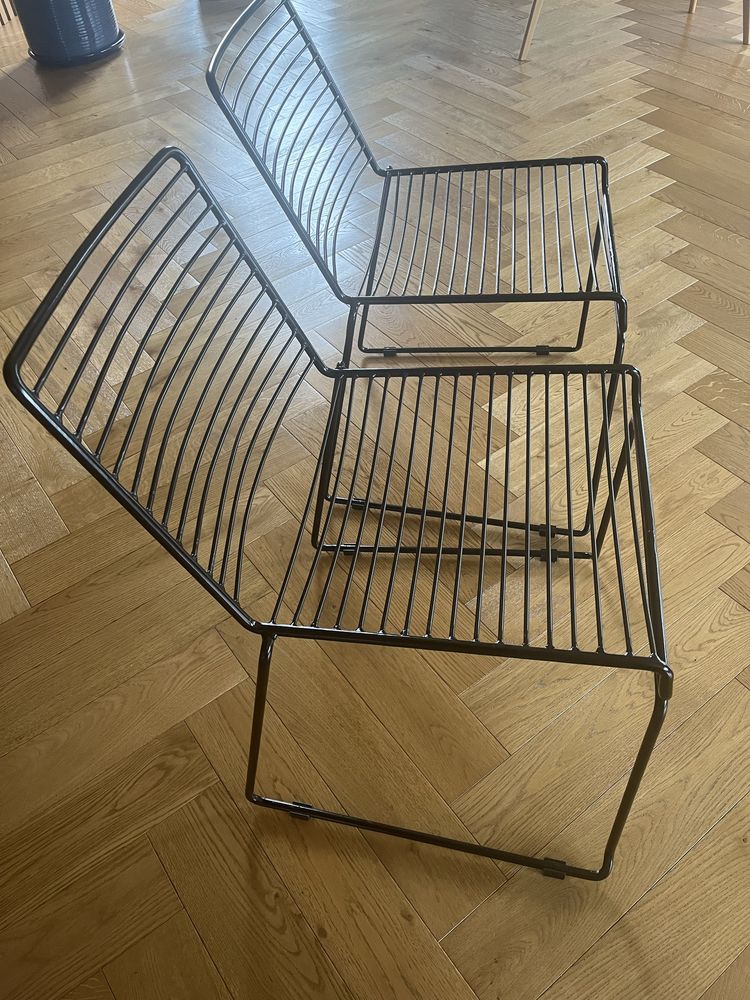 Krzesło metalowe czarne Westwing