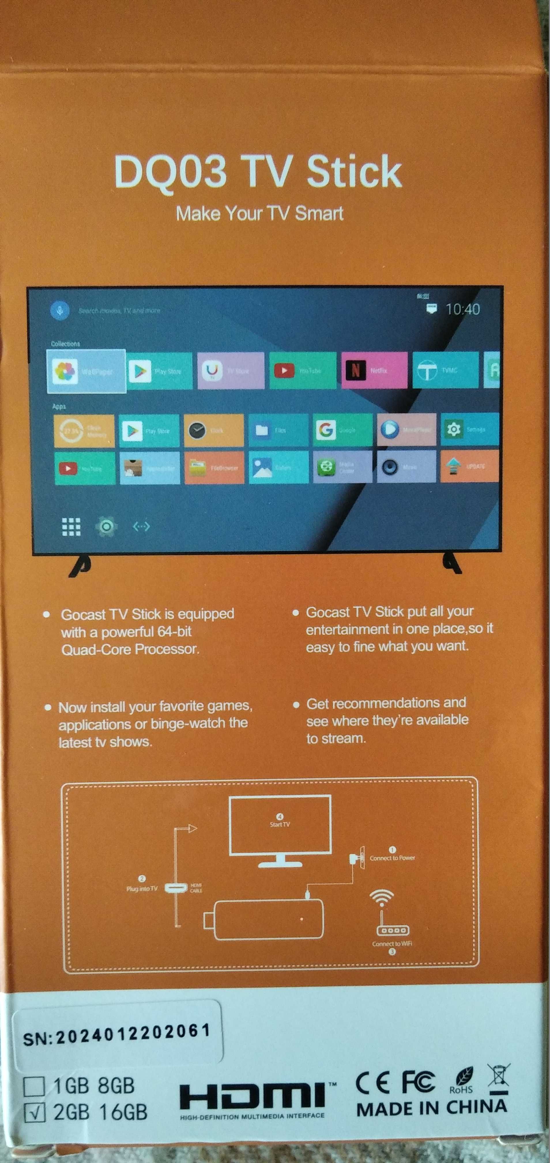 ТВ приставка SmartTV Box DQ03