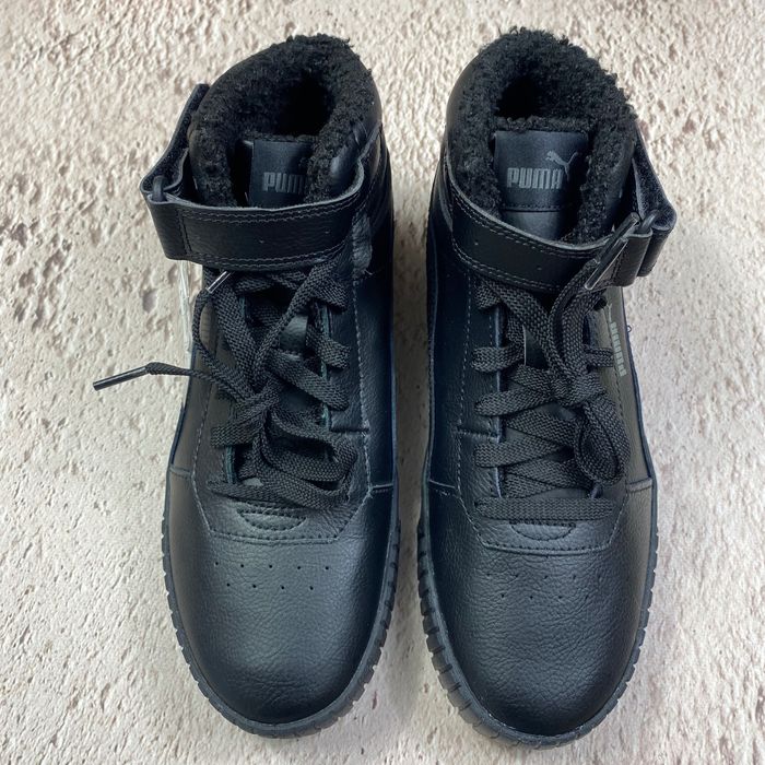 оригінал нові зимові жіночі кросівки puma carina 2.0 black winter