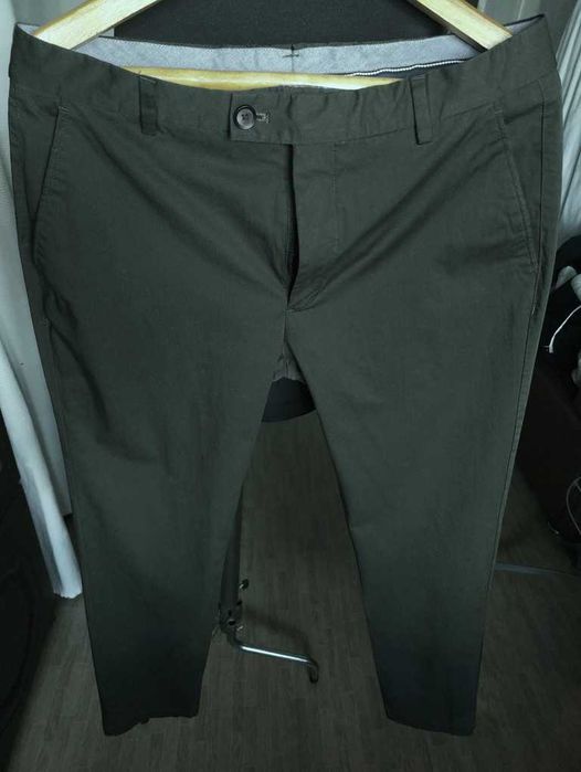 Джинсы (chino T.M.lewin United Kingdom w34 stretch dark green.