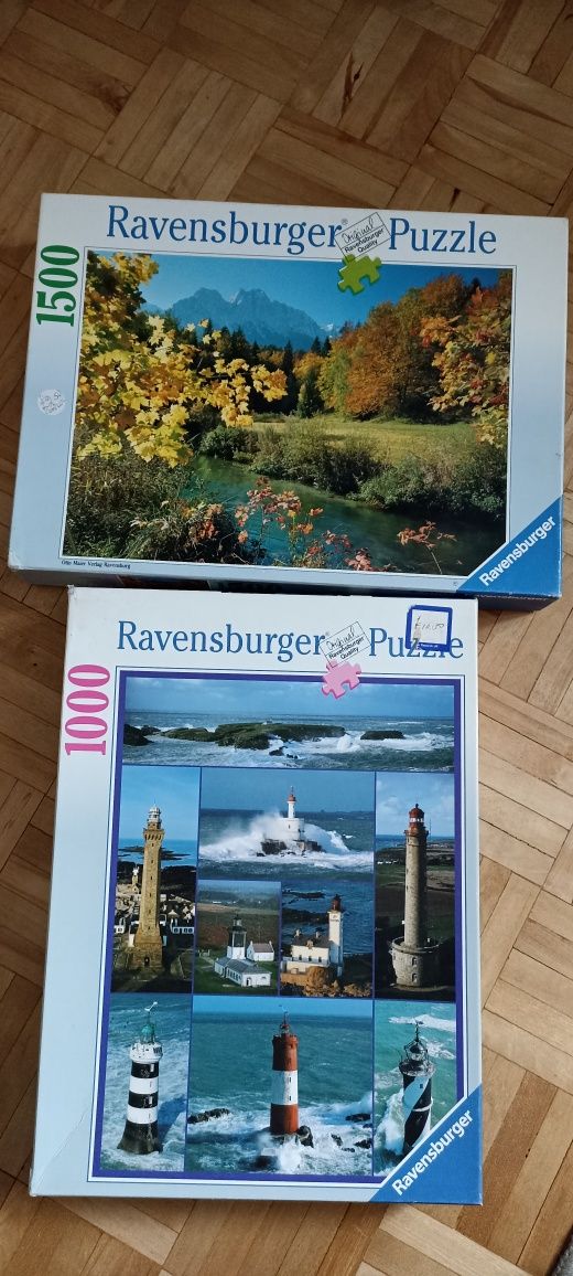 Puzzle Ravensburger  latarnia morska widoczek 1000 i 1500