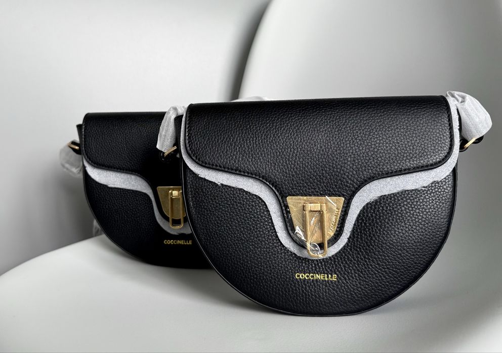 Шкіряна сумка Coccinelle BEAT SOFT оригінал чорна нова