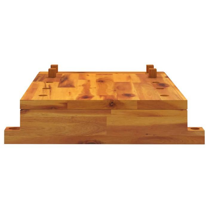 Vidaxl Blat Roboczy Z Imadłem, 52X44X9,5 Cm, Lite Drewno Akacjowe
